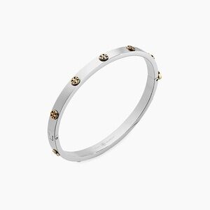 Tory Burch Miller Stainless Steel Logo Bracelet